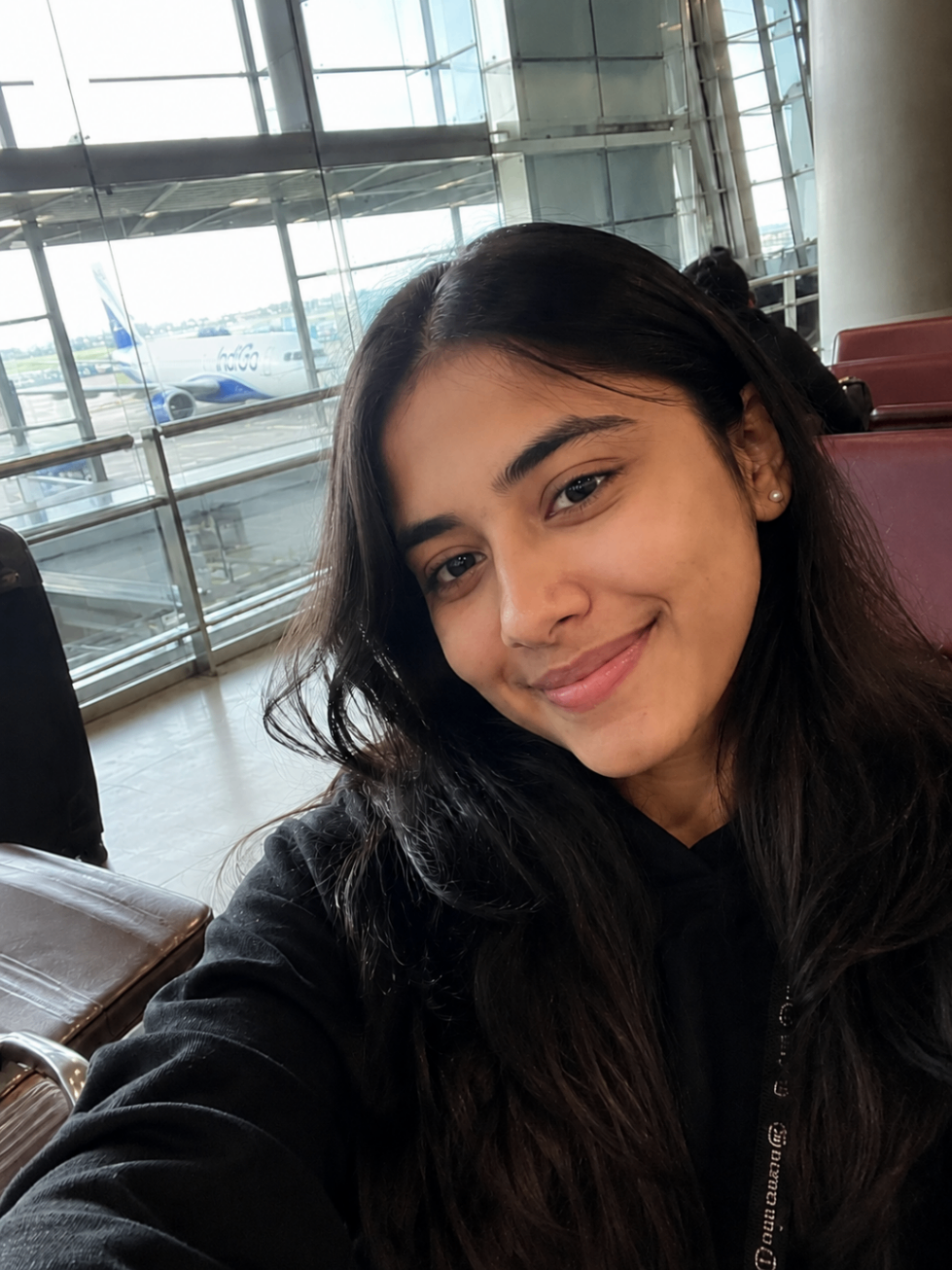 ScoreMax student at the airport ready to fly abroad